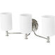 Ailey 3 Light 21.63 inch Polished Nickel Vanity Light Wall Light